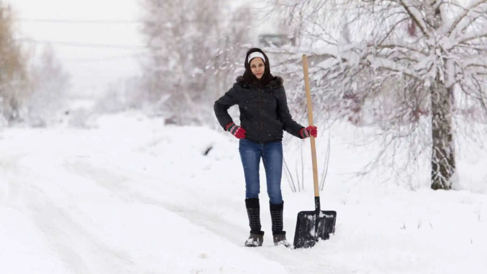 Teen Snow Shoveling