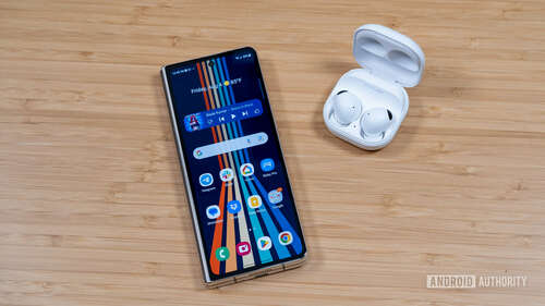 Samsung Galaxy Z Fold 5 and Samsung Galaxy Buds 2 Pro