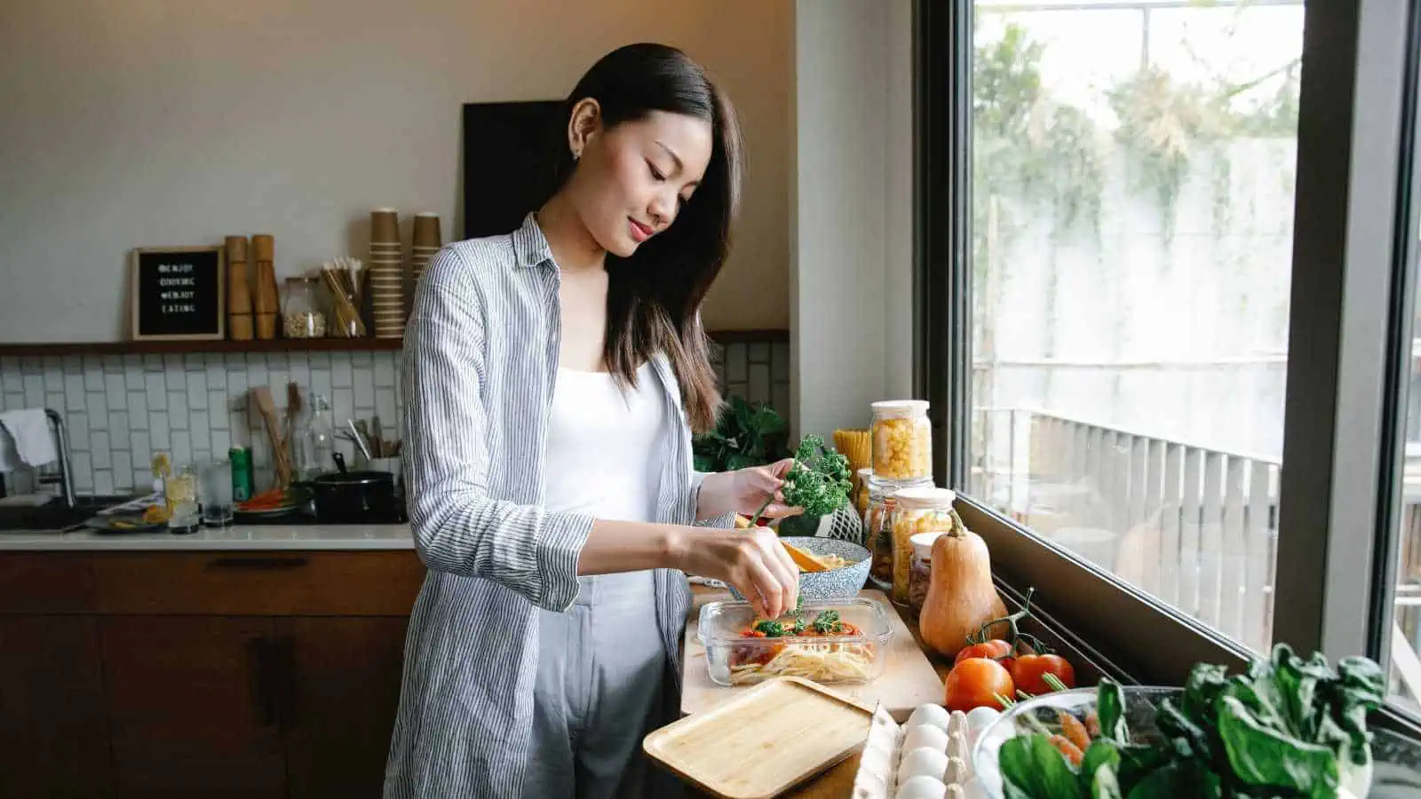 Woman cooking