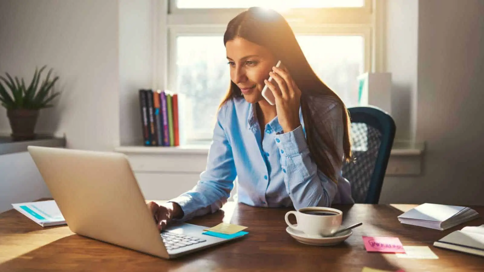 Woman with laptop