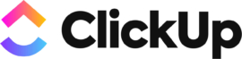 Logo for ClickUp.