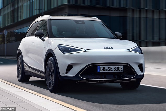 Smart currently only sales one new model, and it's electric. This compact SUV is called the #1