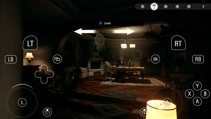 Resident Evil's on-screen mobile controls appear on an iPad.