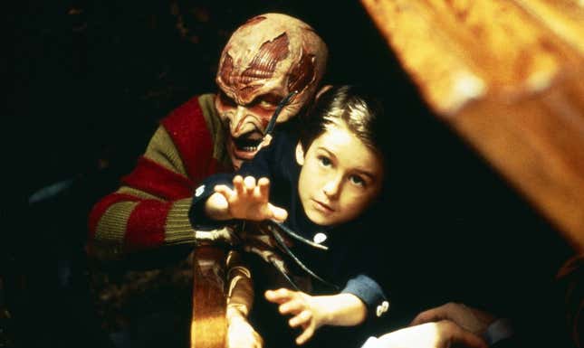 Freddy with Nancy’s son, Dylan, played by Miko Hughes.