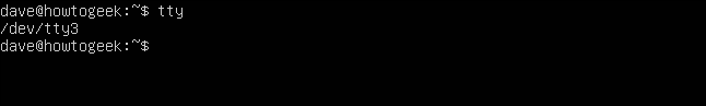 tty3 in a terminal window