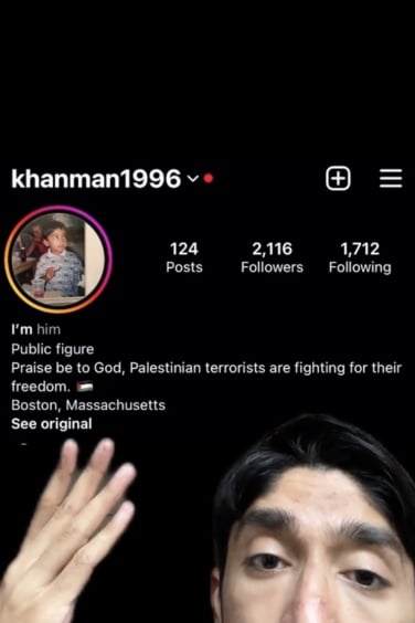 A screenshot of TikTok user @ytkingkhan.