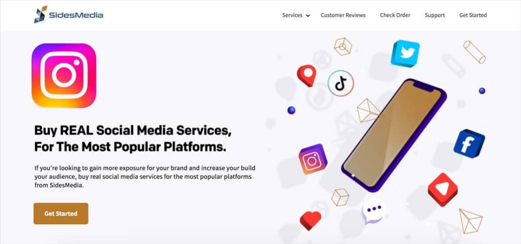 Sidesmedia website providing real services