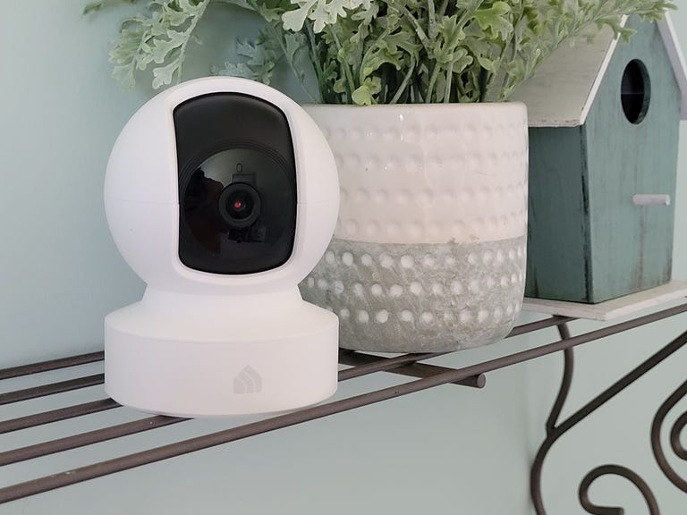 Kasa Indoor Camera on a shelf