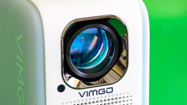 close-up of the Vimgo P10 projector