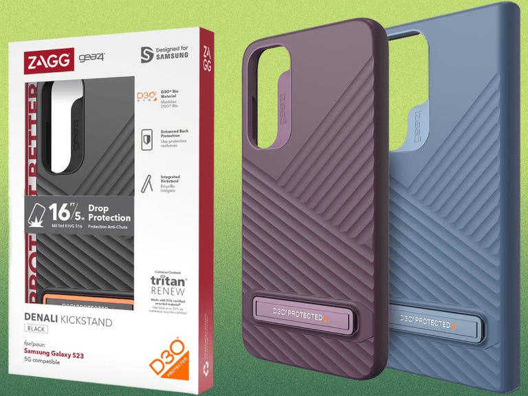 Zagg's Gear4 Denali case for the Galaxy S23 has a built-in kickstand