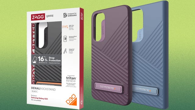 Zagg's Gear4 Denali case for the Galaxy S23 has a built-in kickstand