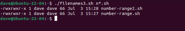 A for loop taking a file pattern as a command line parameter