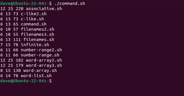 Using a for loop to iterate over the output of two piped commands