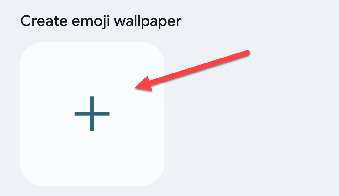 A button to create emoji wallpaper