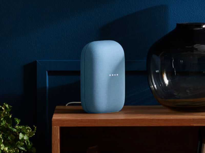 Promotional image of smart speaker.