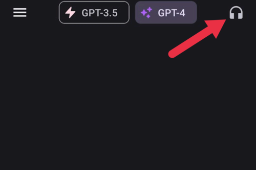 ChatGPT app Headphone Icon