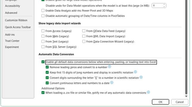 Image for article titled Microsoft Fixes Excel Feature That Forced Scientists to Rename Human Genes