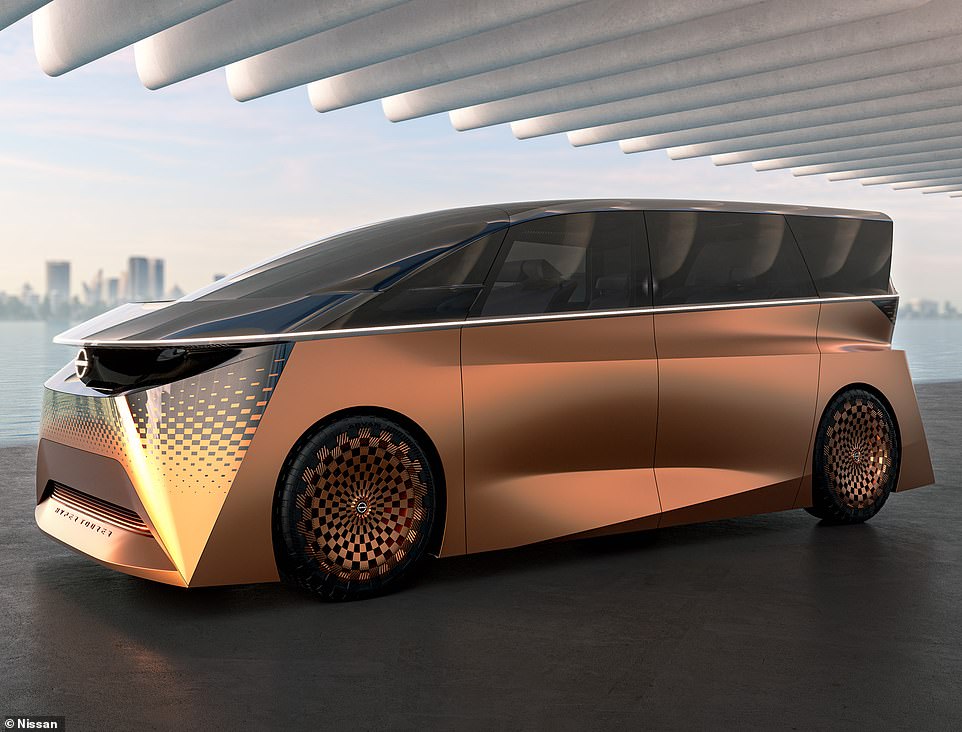 Is this what a people carrier of the future could look like? Nissan's Hyper Tourer is designed to be a luxury MPV aimed squarely at Lexus' new LM