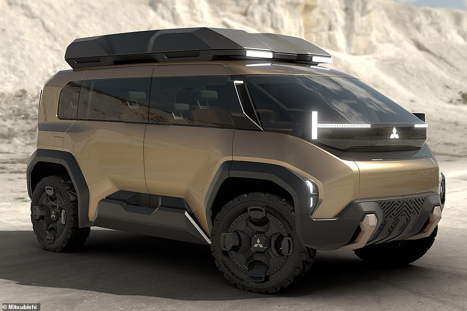 This is the Mitsubishi D:X Concept - a plug-in hybrid people carrier with a difference...