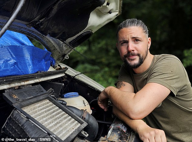 They painted it green and turned it into a pick-up truck, replacing the brakes and renovating the interior but the van will be going on sale as it doesn't fit with their lifestyle