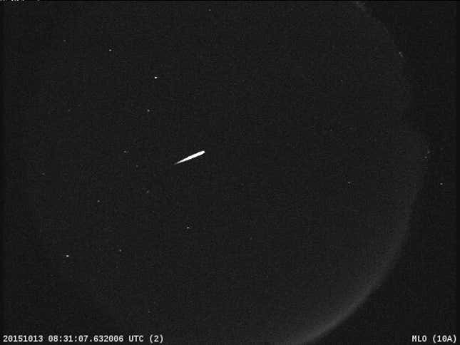 An Orionid meteor.