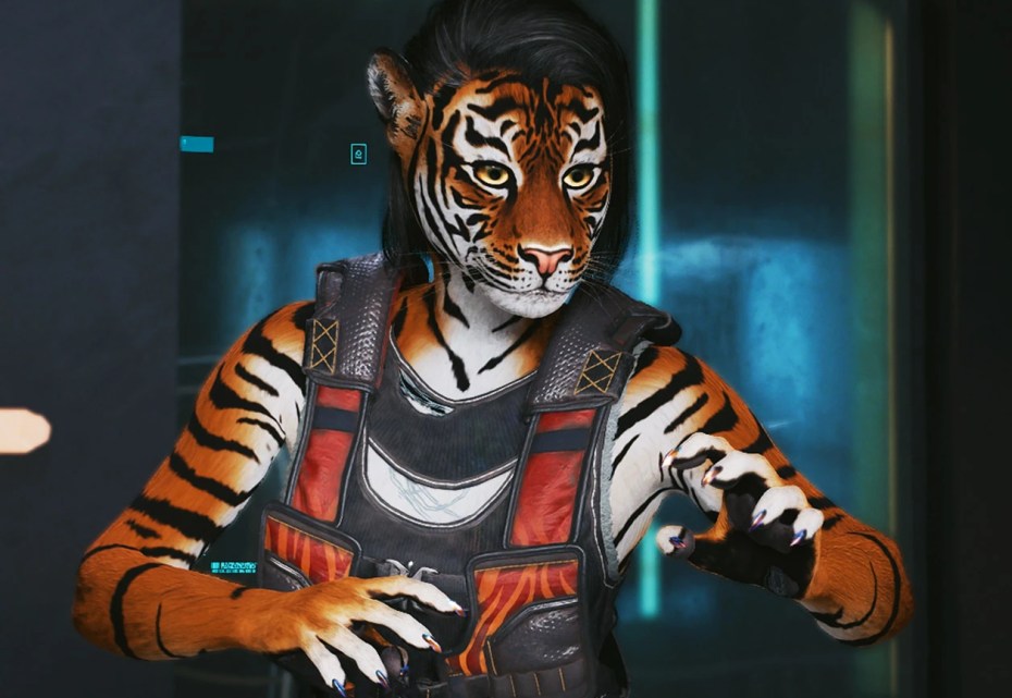 A furry in Cyberpunk 2077.