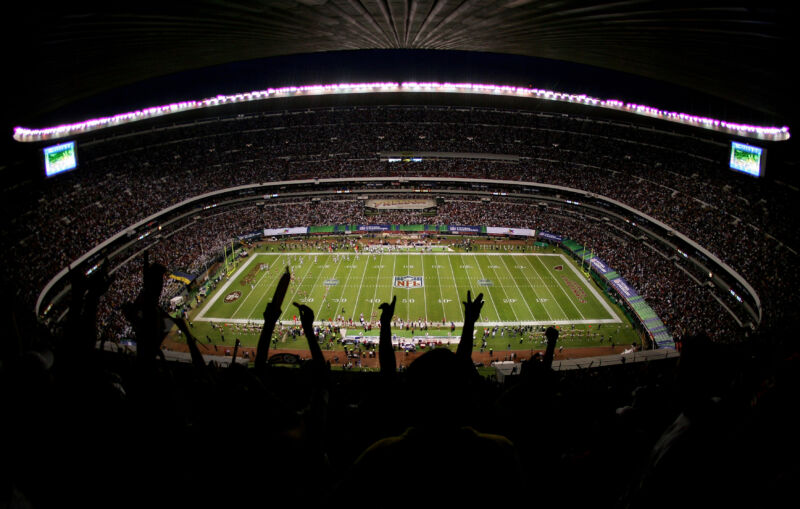 Fans watch a 49ers, Cardinals game on October 2.