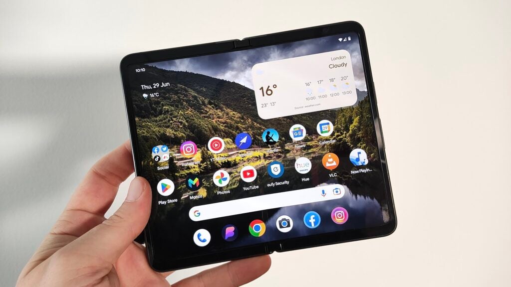 Google Pixel Fold in-hand