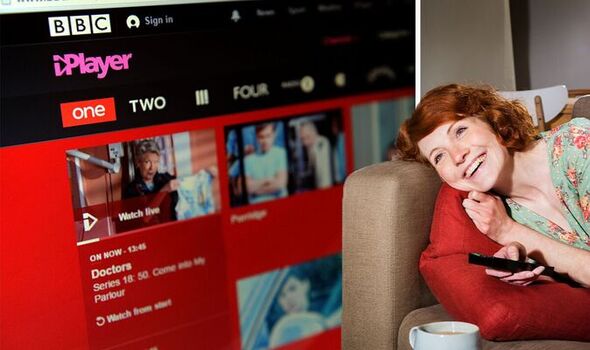 Person watching TV, BBC iPlayer