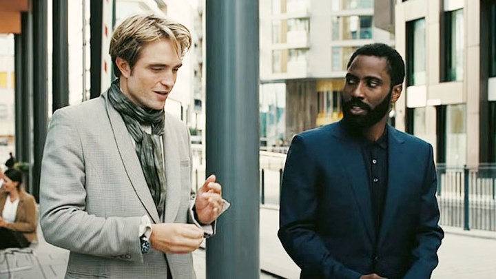 Robert Pattinson and John David Washington in Tenet.