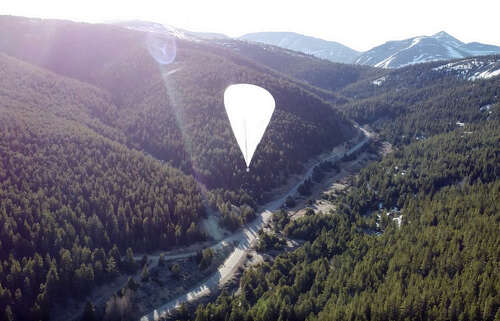 Urban sky earth imaging balloon