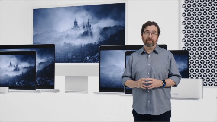 Gaming on Apple's Macs being presented at WWDC 2023.