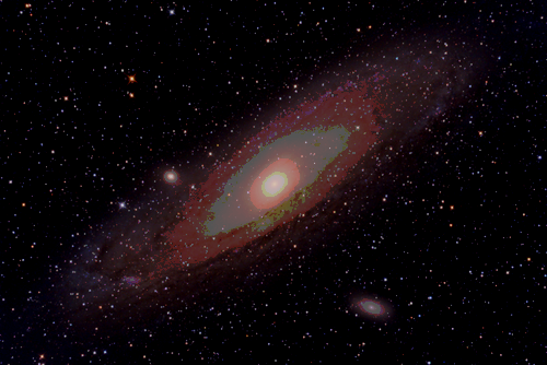 The Andromeda Galaxy, as seen from The Milky Way Galaxy. 