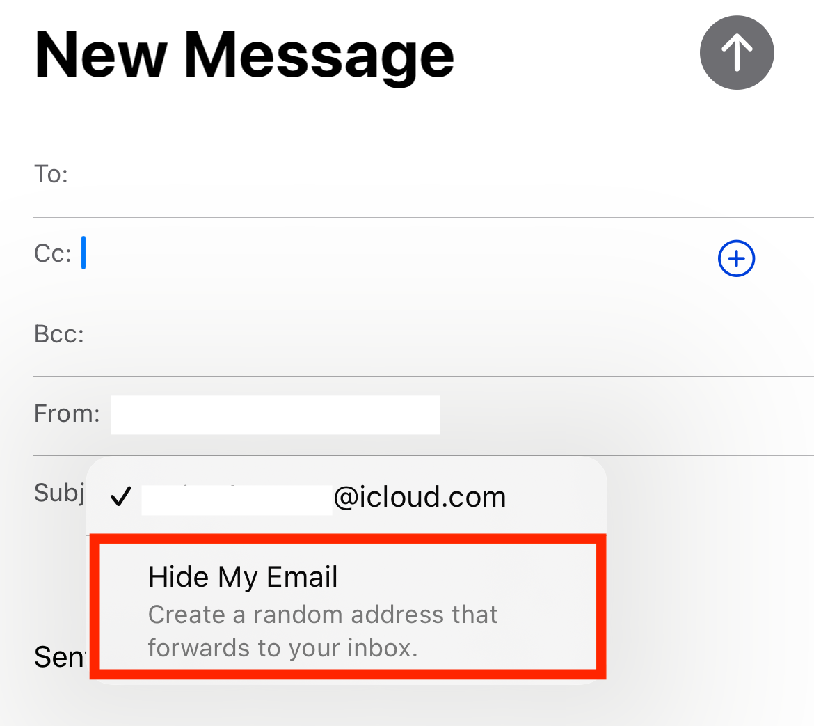 Apple Mail Hide my Email