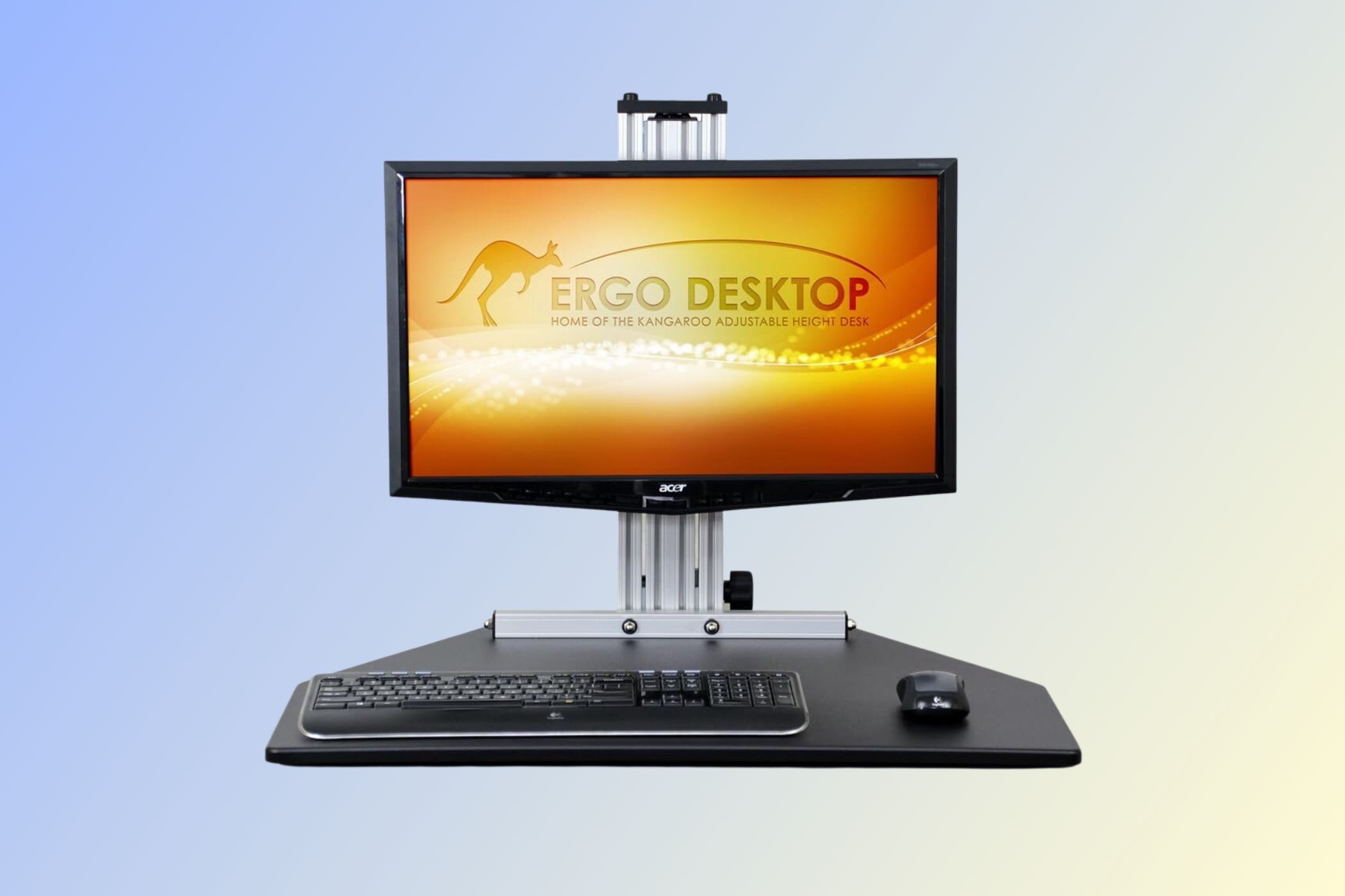 Ergo Desktop Kangaroo Pro against color background