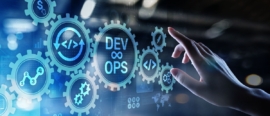 A user touching a symbol that says devops.