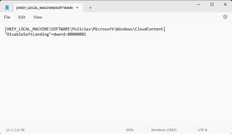 Open Notepad and paste the command