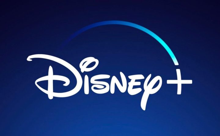 The Disney+ logo against a blue gradient background.