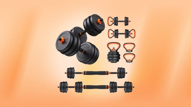 flybird-adjustable-70-pound-dumbbell-set