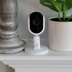 Image of GE Cync Indoor Camera on a shelf