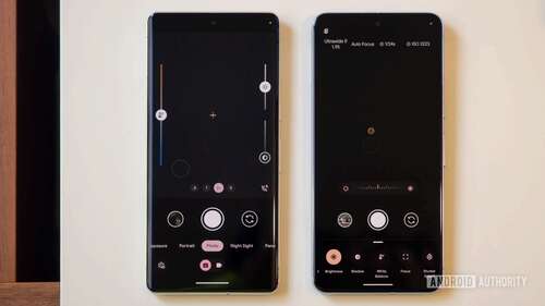 google pixel 8 pro camera manual controls vs pixel 7 pro sliders 1