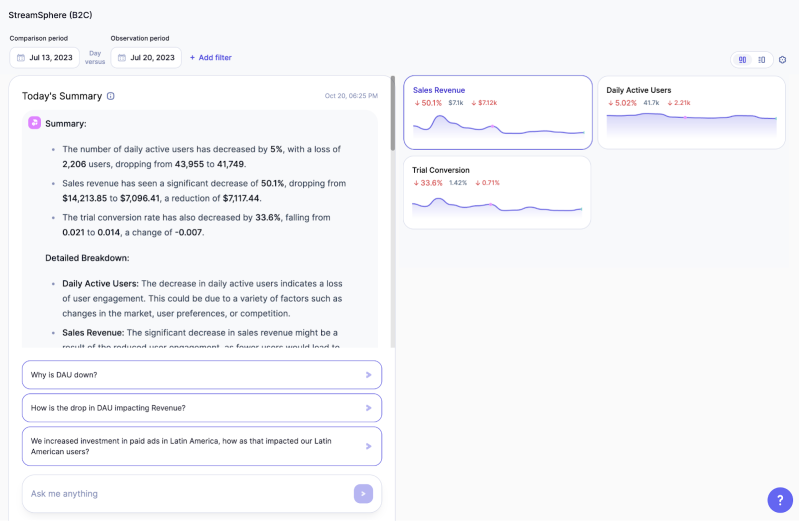 DataGPT interface