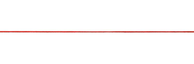 Red rope isolated