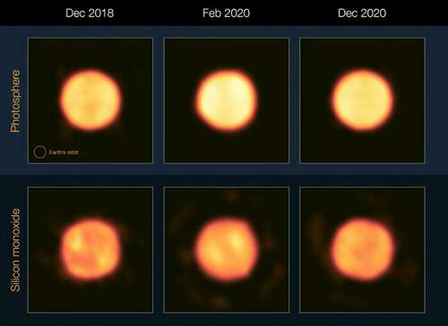 Two newly released views of Betelgeuse confirm why the star suddenly dimmed a few years ago.