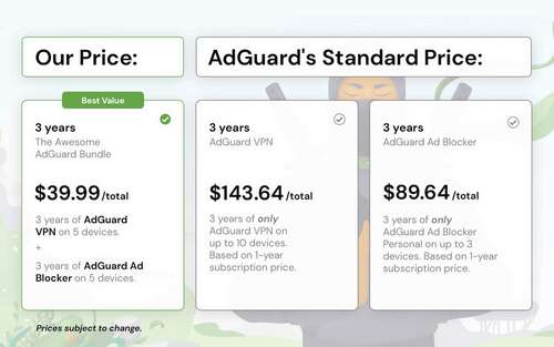 AdGuard pricing