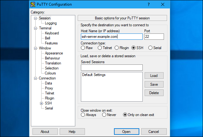 PuTTY is a fully featured SSH prograam that enables SSH on Windows. It can be customized extensively. 