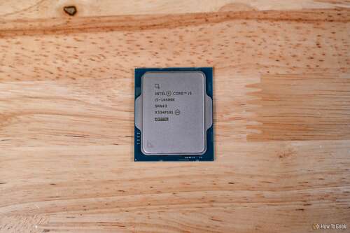 Intel Core i5-14600K from above.