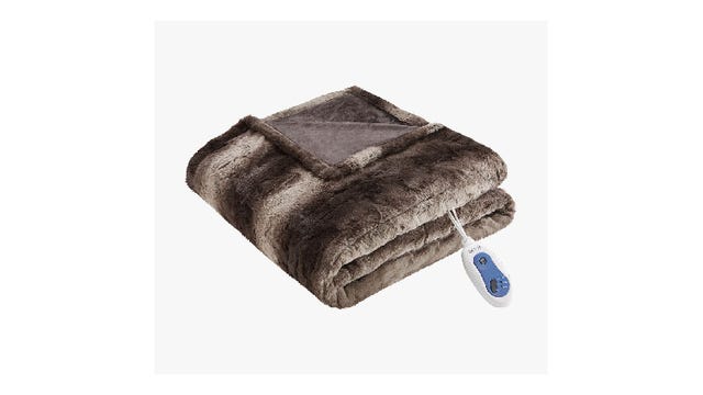 Beautyrest faux fur heated blanket