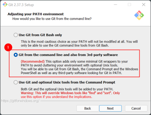 Make sure to select the option that adds Git to your system PATH.