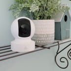 Kasa Indoor Camera on a shelf